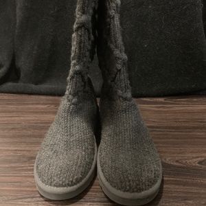 Ugg Gray Knit Boots